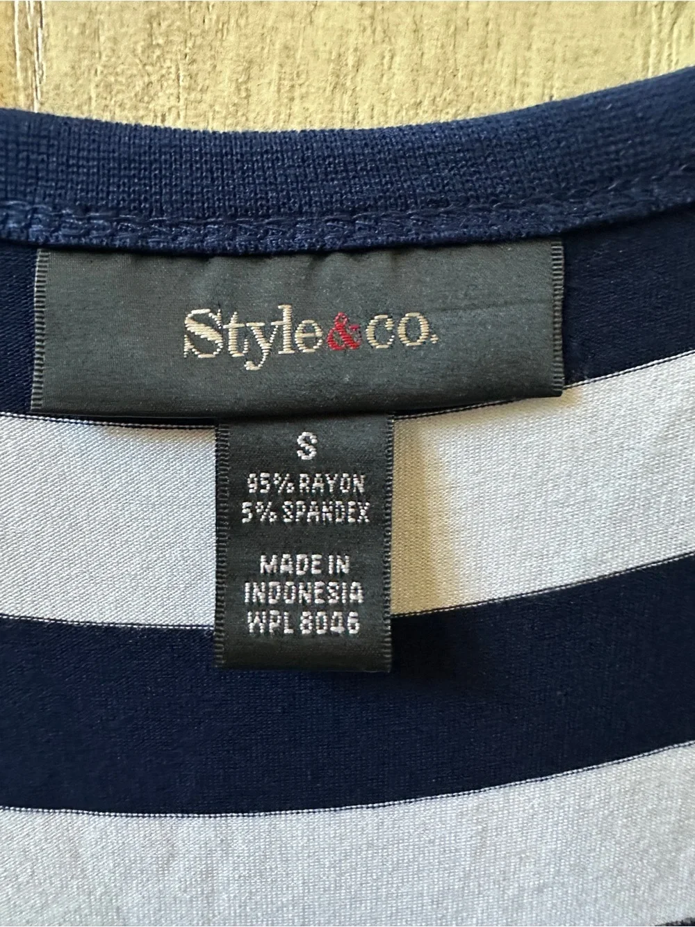 Style & Co Women's Striped Maxi Dress Nautical Patriotic Small S Sleeveless Tank